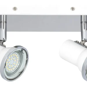 Koupit Online RABALUX 5498 Steve  GU10 2x MAX 50W IP44 bílá/ chromová