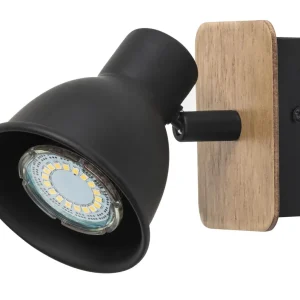 Výprodej RABALUX 5902 Mac GU10 1X MAX 15W IP20 černá/ buk