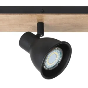 RABALUX 5904 Mac GU10 3X MAX 35W IP20 černá/ buk Tovární Cena