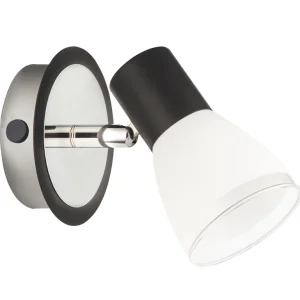 Cenově Výhodný RABALUX 5976 Ati Nástěnné svítidlo E14 MAX 15W IP20 černá/ chromová