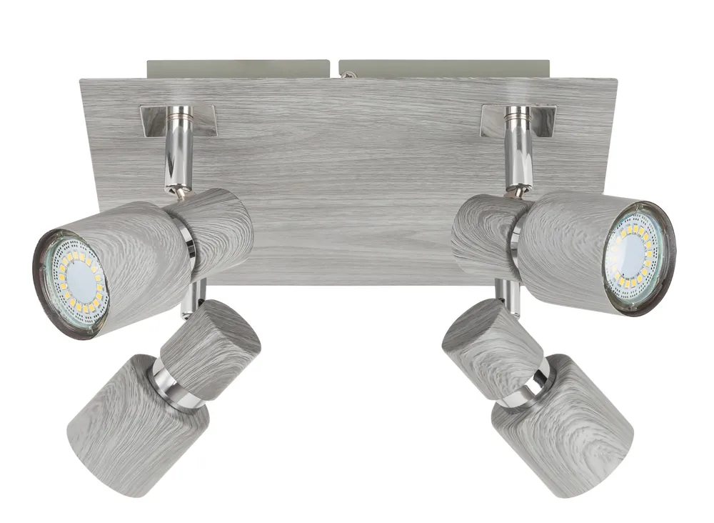 Vysoce Kvalitní RABALUX 6128 Merkur GU10 4x MAX 50W IP20 weathečervená dub