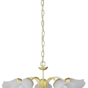 RABALUX 7235 Rafaella E14 5x MAX 40W IP20 zlatá/ opálové sklo Dokud Zásoby Vydrží