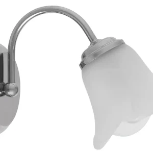 Cenový Hit RABALUX 7241 Rafaella E14 1x MAX 40W IP20 chromová/ opálové sklo