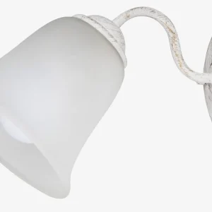 Výprodej RABALUX 7259 Fabiola E27 1X MAX 40W IP20 antická  bílá/ opálové sklo