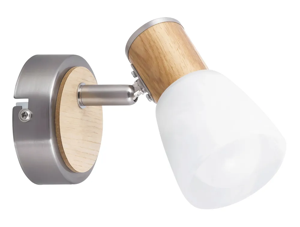 Velkoobchod RABALUX 6486 Gavin E14 MAX 40W IP20 saténově chromová/ buk