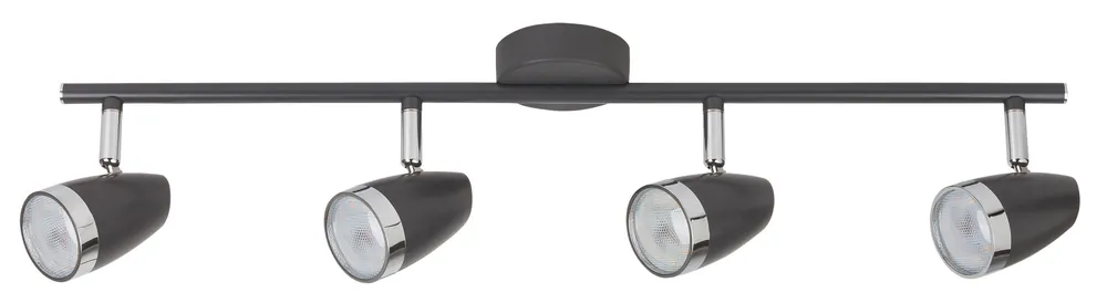 RABALUX 6515 Karen LED 4x 4W IP20 antracitová šedá/ chromová Jen Po Omezenou Doba