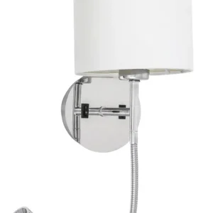 Autentický RABALUX 6529 Larkin E27 MAX 40W LED 3W IP20 chromová/ přírodní