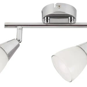 Sleva RABALUX 6768 Nicolette E14 2x Max 40W IP20 chromová/ bílá