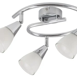 Výprodej RABALUX 6769 Nicolette E14 3x Max 40W IP20 chromová/ bílá