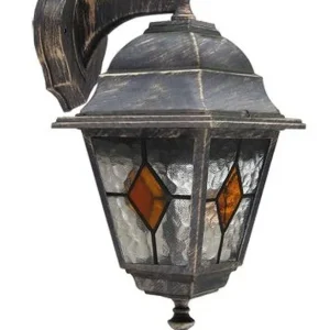 Dokud Zásoby Vydrží RABALUX 8181 Monaco E27 1x MAX 60W IP43 antická zlatá