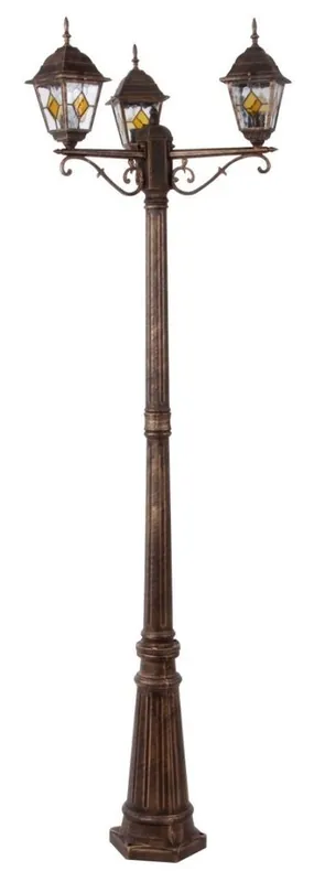 RABALUX 8186 Monaco E27 3x MAX 60W IP43 antická zlatá Akce