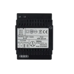 Ruční Výroba TESLA 4FP 675 01 Síťový zdroj pro BUS Video s dotyk. HF DVT na DIN lištu (4DIN; impulzní,
