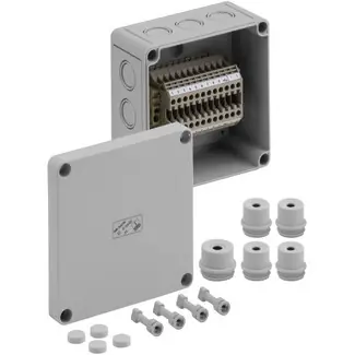 SPELSBERG 61501201 Krabice IP54 s řadovými svorkami RK 4/12 - 12 x 4mm² 130x130x75mm,šedá Záruka V Ceně
