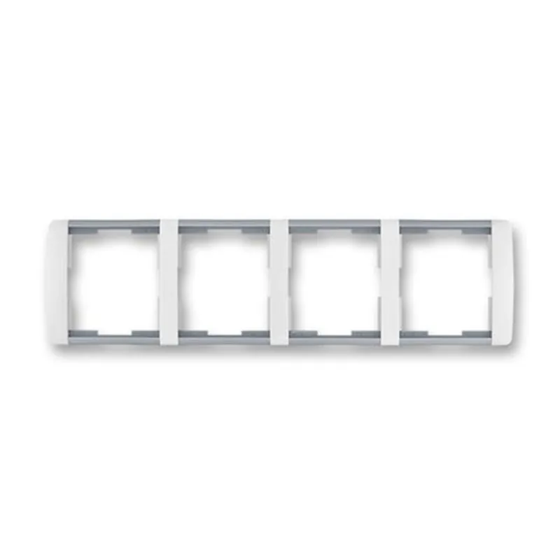 Dokud Zásoby Vydrží ABB 3901E-A00140 04, ELEMENT Rámeček čtyřnásobný, vod.; bílá/ledová šedá