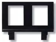 ABB 5014E-B01018 Maska nosná pro 2 komunikační zásuvky keystone ,černá Doprava Zdarma