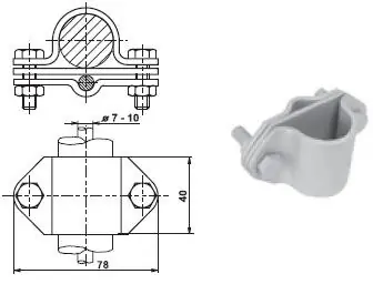 TREMIS V070 / SJ 2b ( FeZn ) svorka k zemnící tyči Odeslání Ihned