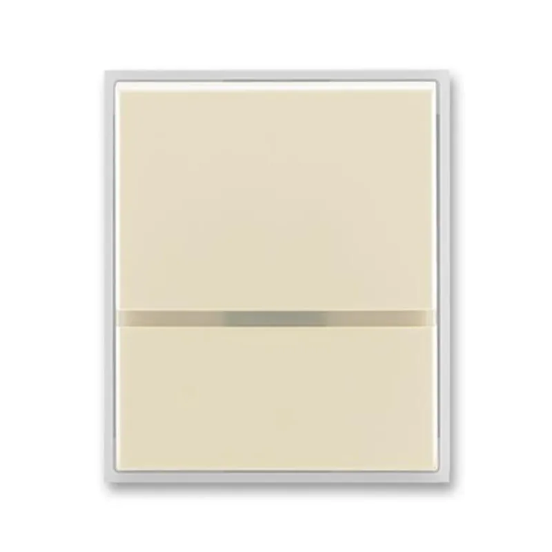 Moderní ABB 3558E-A00653 21, ELEMENT Kryt spínače jed., s průz.; sl.kost/led. bílá