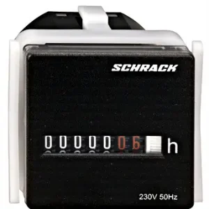 SCHRACK BZ326413-A Počítadlo provozních hodin, 230VAC 50 Hz, IP20 Oblíbený