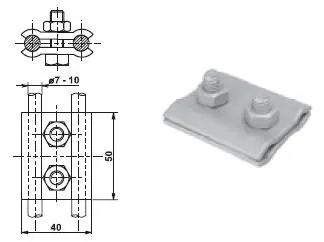 Luxusní TREMIS VN2015 / SS N ( nerez ) svorka spojovací