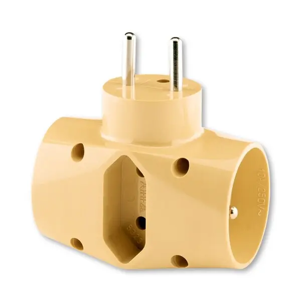 ABB 5323-23 D Adaptor rozbočovací, chráněný ,béžová Luxusní