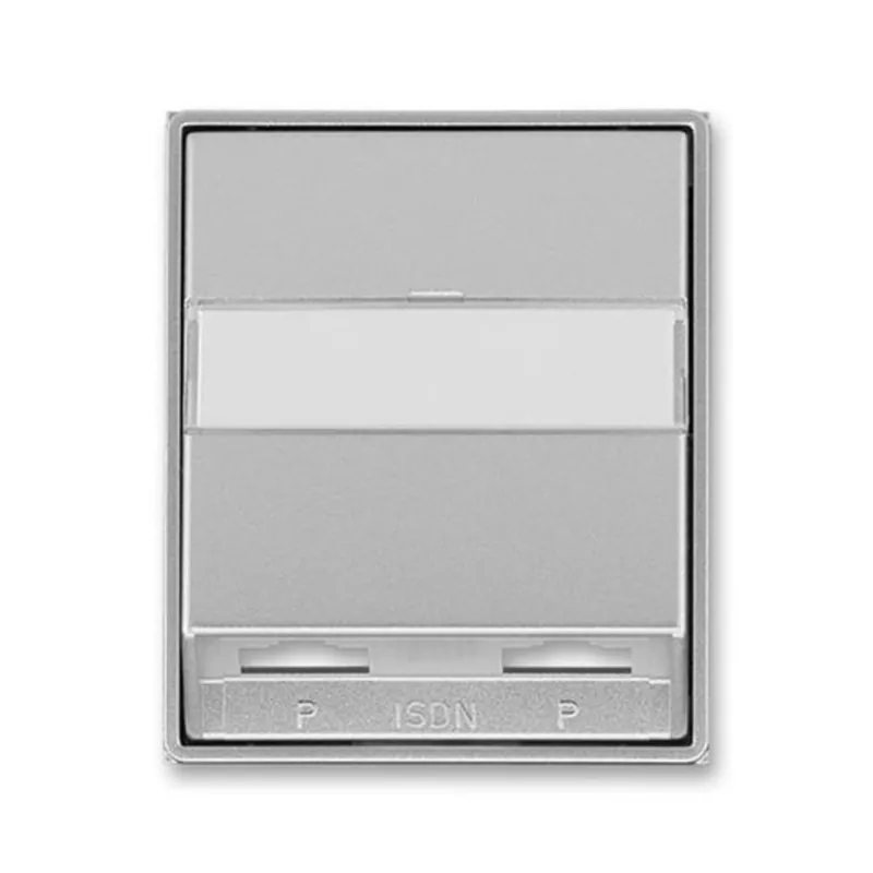 Profesionální ABB 5013E-A00252 08, TIME Kryt zásuvky ISDN průchozí, dvojnásobné; titanová