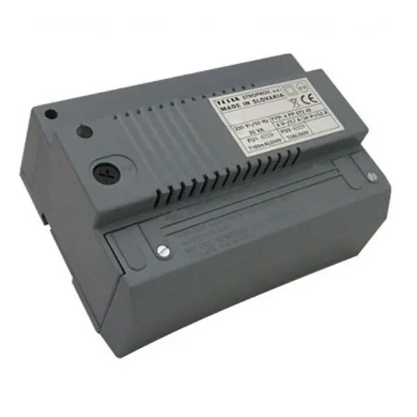 TESLA 4FP 672 49 Síťový zdroj pro 2-BUS a ADV na DIN lištu (8V/0,7A stř.; 24V/0,5A ss.) Aktuální