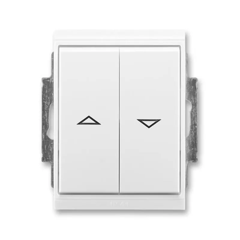 ABB 3558E-A88943 03 Ovládač žaluziový jednopólový, řaz. 1/0+1/0 s bl., IP44, bílá/bílá Kup Teď