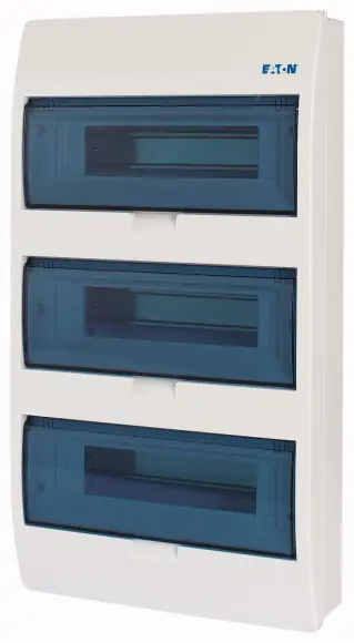 Značkový EATON 284640 BC-O-3/36-ECO Rozvodnice NA omítku, průhledné plast. dveře, 36 mod.