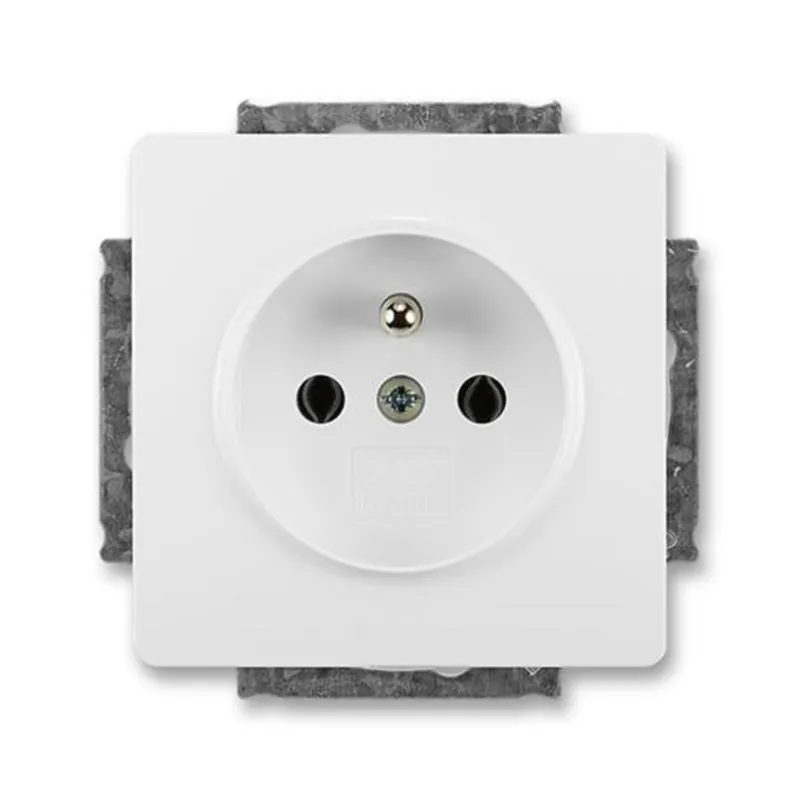 Ověřený ABB 5518G-A02349 B1, SWING Zásuvka jednonásobná; jasně bílá