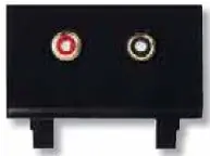 Ověřený ABB 5014E-A02206 Maska nosná s konektory (2x zásuvka CINCH) ,černá