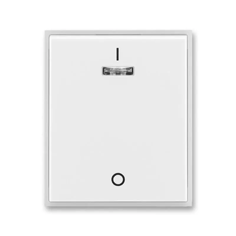 Dokud Zásoby Vydrží ABB 3558E-A00933 01, ELEMENT Kryt jednoduchý s pot. a čirým pr.; bílá/ledová bílá