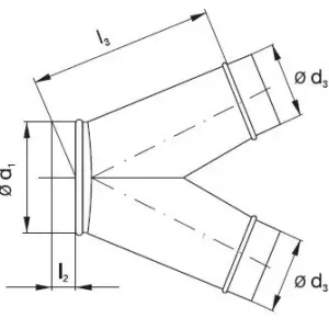 Novinka SOLER&PALAU KKS 45° 160/125 kalhotový kus *TV124100140