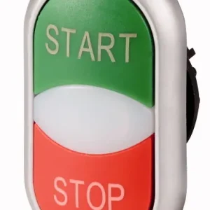 EATON 216702 M22-DDL-GR-GB1/GB0 Dvojité tlačítko, znaky START/STOP zelená/červená Aktuální