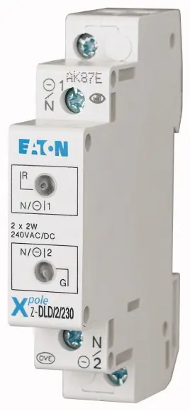 Pouze Dnes EATON 284925 Z-DLD/2/230 Světelné návěstí červená+zelená 2x LED, Un=230V AC/DC