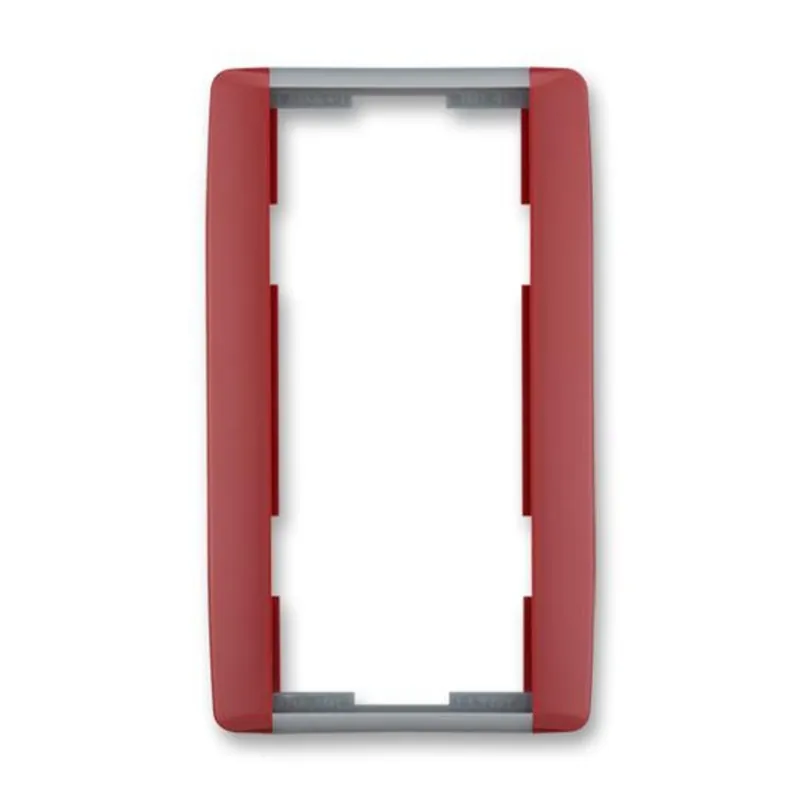 Oblíbený ABB 3901E-A00121 24, ELEMENT Rámeček dvojnásobný, svislý ,karmín./led.šedá