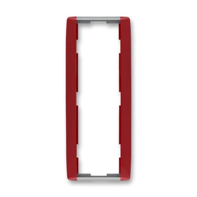 Cenový Hit ABB 3901E-A00131 24, ELEMENT Rámeček trojnásobný, svislý ,karmín./led.šedá
