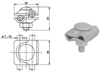 TREMIS VN2010 / SUB N ( nerez ) svorka univ.bez stř.desky Akce