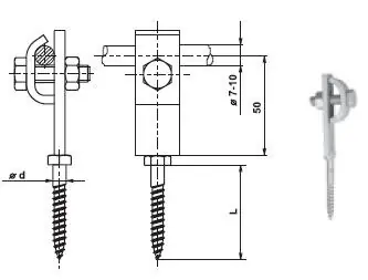 Top Prodej TREMIS VN2160 / PV 1h N ( nerez ) podpěra vedení na hmoždinku
