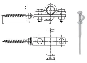 TREMIS VN2330 / DJD N ( nerez ) držák jímače a trubky do dřeva Trendový