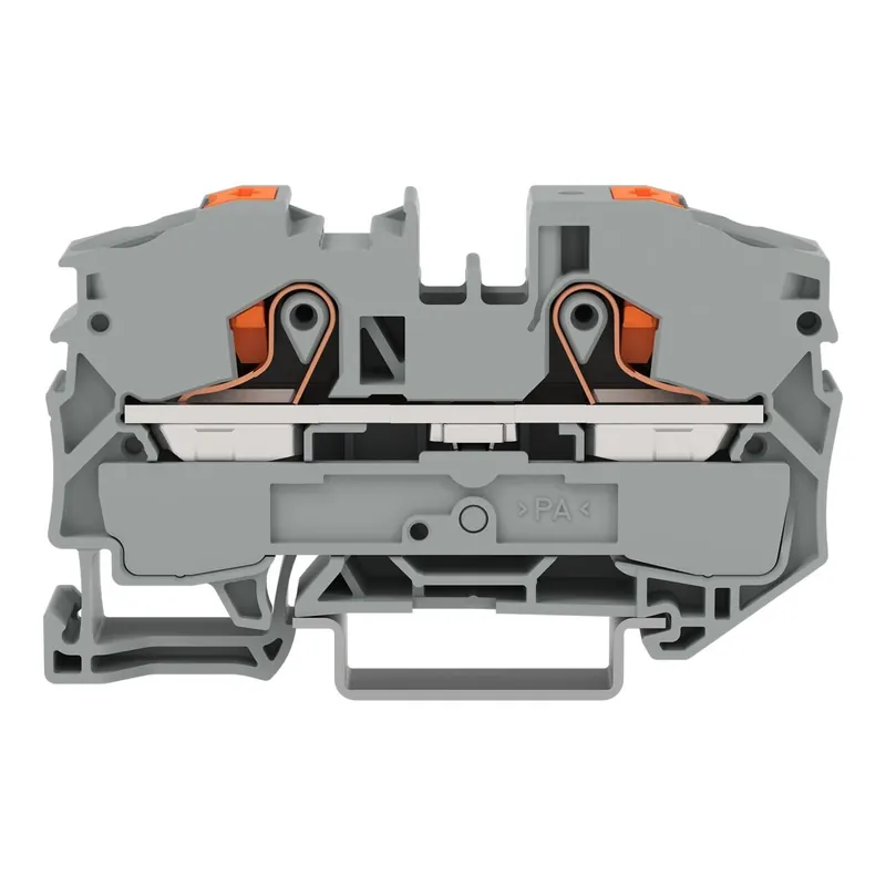 WAGO 2216-1201 TOPJOBS 2vodičová řadová svorka s ovládacím tlačítkem 16 mm2, šedá Sezónní Sleva