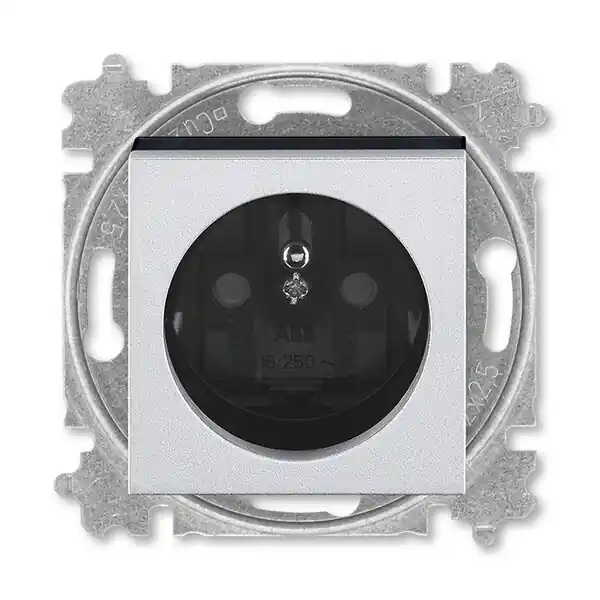 ABB 6619H-A06397 70, LEVIT Zásuvka jednonásobná s ochranným kolíkem, s clonkami, s víčkem, bílá Objednat Nyní