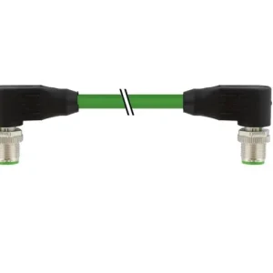 Pouze Dnes MURR 7000-44561-7960060 M12 M úhlový / M12 M úhlový - D-kódování, PUR, stíněný, zelený, UL/CSA, délka 0,6m