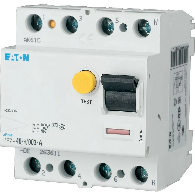 EATON 165820 PF7-40/4/05-A Chránič 250A, typ A, 4-pól, 0.50A, 40A Exkluzivní