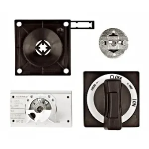 Oblíbený SCHRACK MC290168-- Ovládací rukojeť s dveřní spojkou, uzamykatelná, černo-šedá, pro MC2