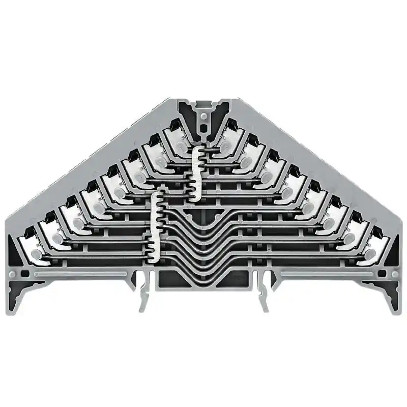 Aktuální WEIDMÜLLER 1173870000 PPV 8 GR 35X7.5 DGR Řadová svrka 1.5 mm² počet úrovní: 8, počet připojení: 32, šedá