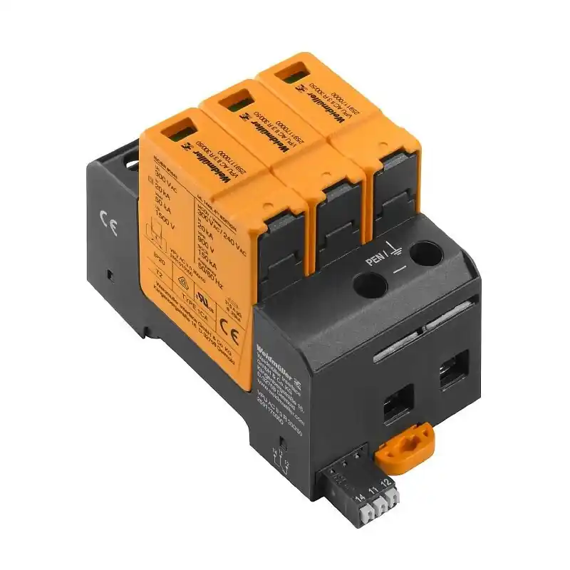 WEIDMULLER 2591170000 VPU AC II 3 R 300/50 Svodič přepětí TN-C s dálkovým kontaktem Zlevněný