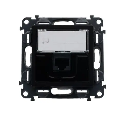 Zlevněný LEGRAND 75C6UC1 Valena LIFE datová zásuvka 1xRJ45 Cat6 UTP černá LIN