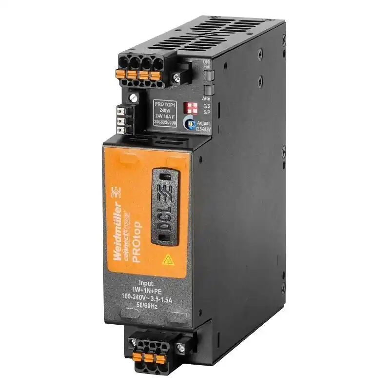 Ruční Výroba WEIDMÜLLER 2568990000 PRO TOP1 240W 24V 10A F Napájecí zdroj 24V/DC 10A 240W