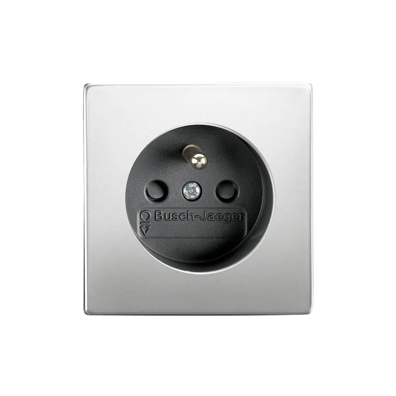 Pouze Dnes ABB 6619B-A06357866, FUTURE Zásuvka jednonásobná s ochranným kolíkem, s cl.; ušlechtilá ocel