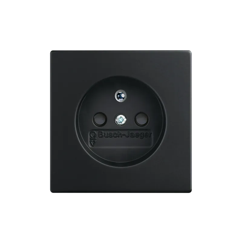 ABB 6619B-A06357885, FUTURE Zásuvka jednonásobná s ochranným kolíkem, s cl.; mechová černá Značkový